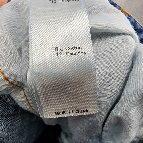 Azul by Moussy Women's Distressed Raw Hem Skinny Stretch Blue Jeans Size 25 - Picture 5 of 6